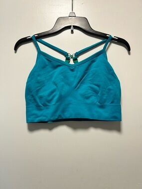 Teal Strappy Sports Bralette